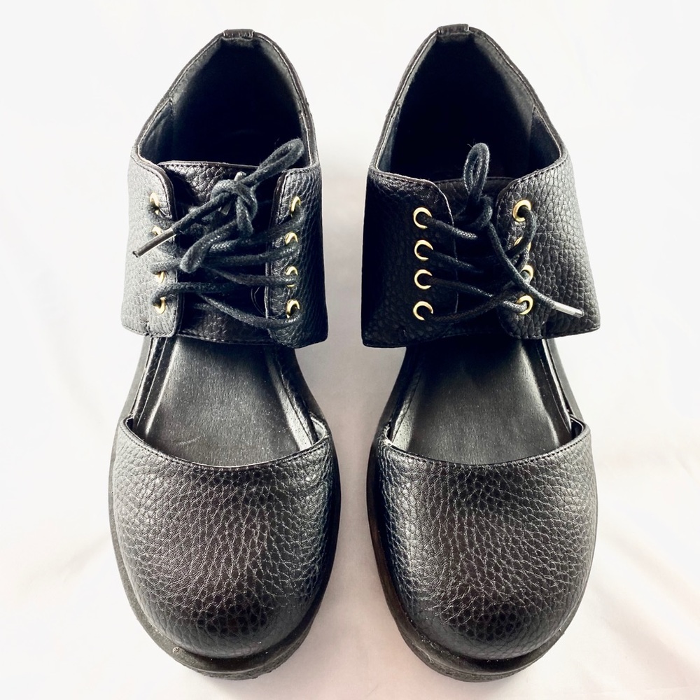 ASOS MAYDAY/ Cut out flat shoes/ Black/ Sz UK 6